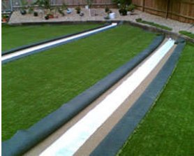 esempio di posa di prato sintetico