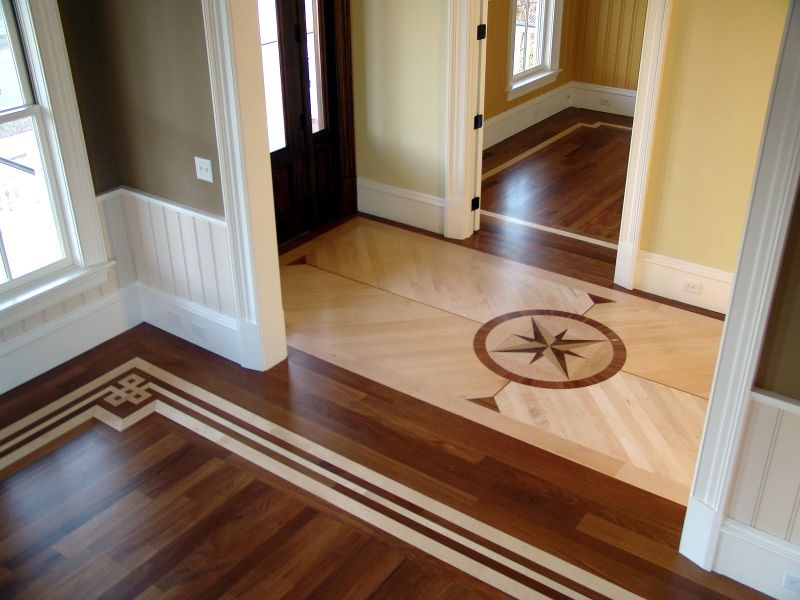 Varie geometrie di posa di un parquet